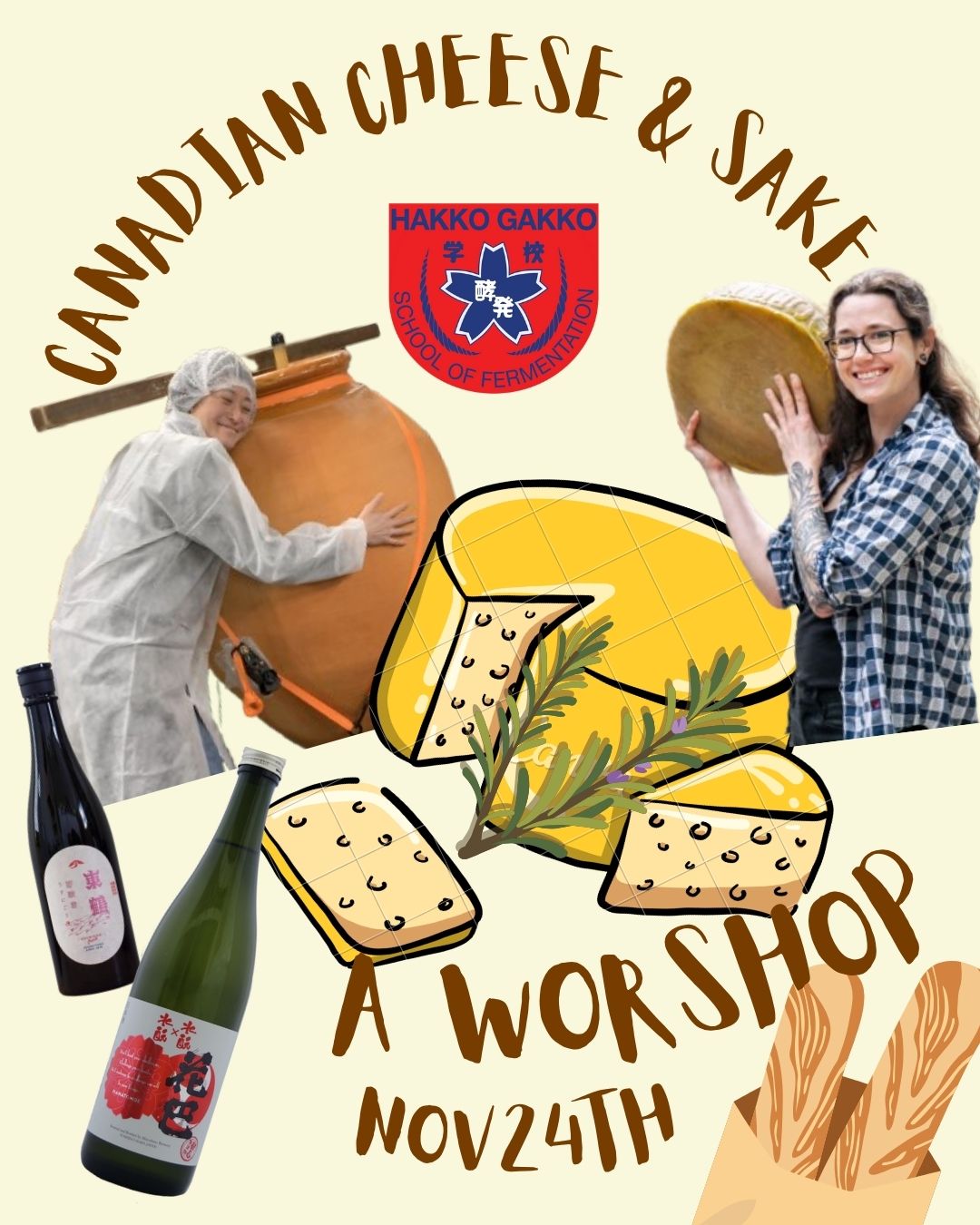 Cheese & Sake Workshop w/Lindsay & Mariko